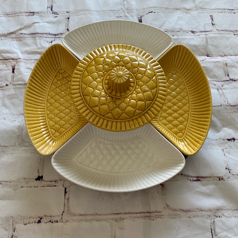 Vintage Mid-Century Lazy Susan Serving Set CALIF USA L62